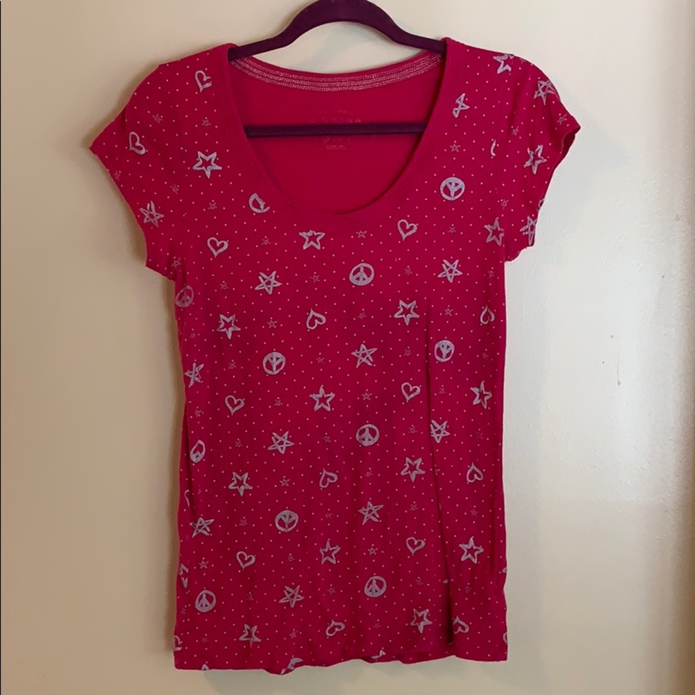 Arizona Peace Star Scoop Neck Tee